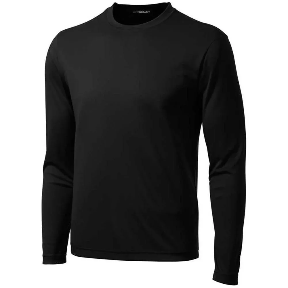 DRIEQUIP Men's Moisture Wicking Long Sleeve Tee Shirts TALL Sizes