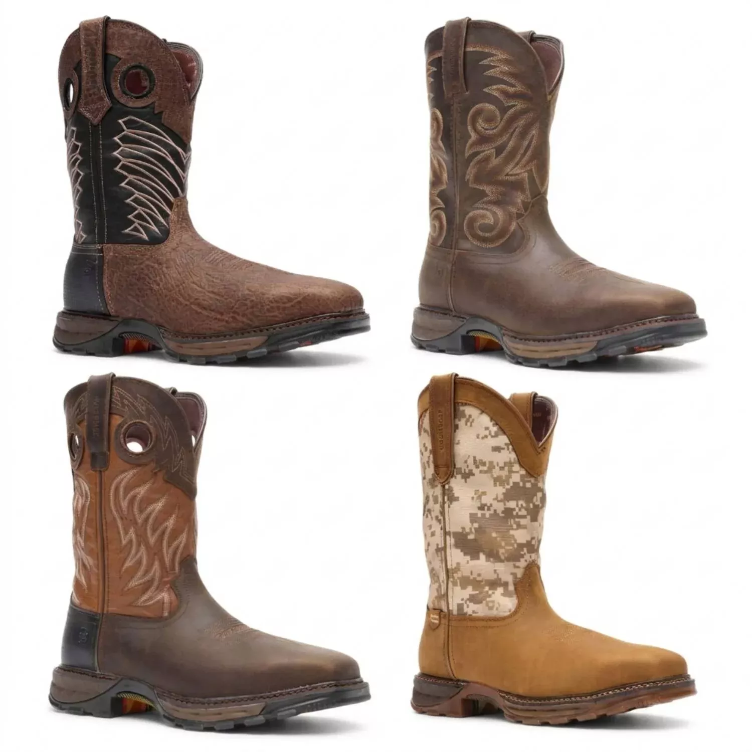 Durango Maverick XP Steel Toe Waterproof Square Toe Western Work Boots - Men's