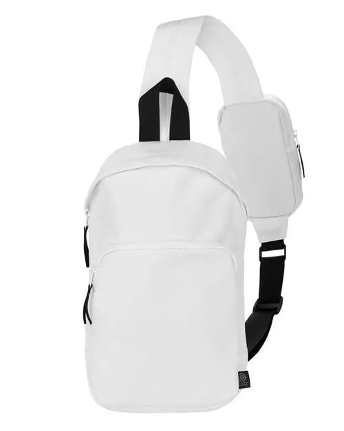 econscious EC8710 Grove Sling Bag – 600D 100% Recycled Polyester Multi-Compartment Sling Bag