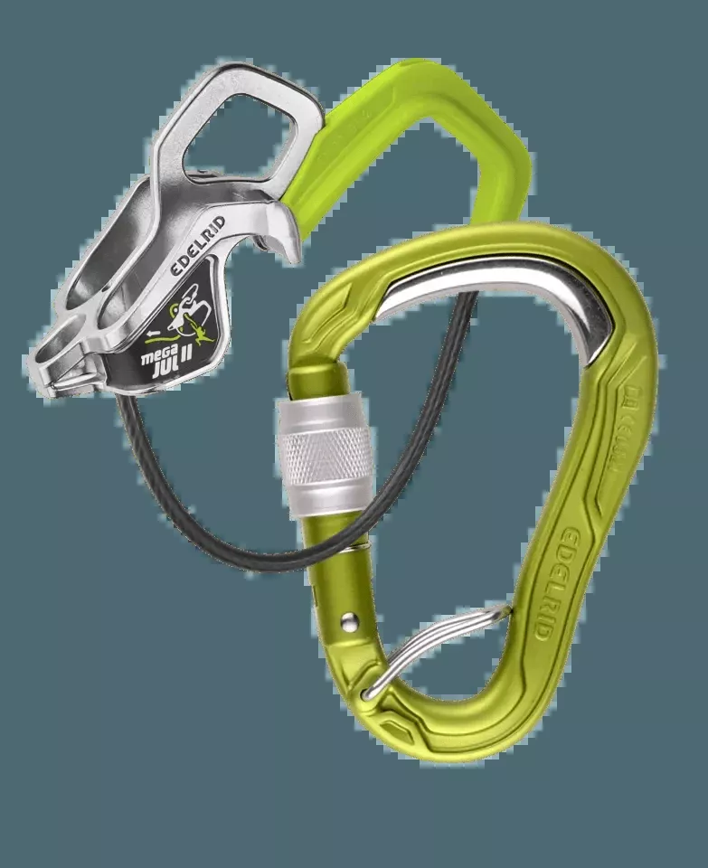 Edelrid MegaJul + HMS Bulletprood Screw FG Belay Device