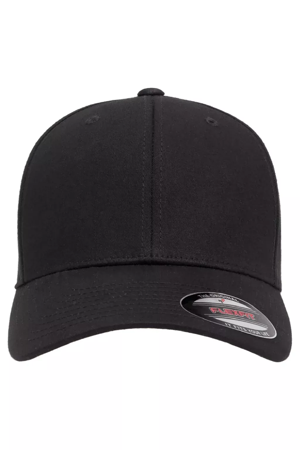 Flexfit Hats Mens Stretch Fit Hat - Black
