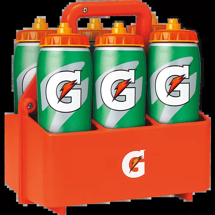Gatorade Team Pack - 6x Gatorade Contour Bottles & Carrier