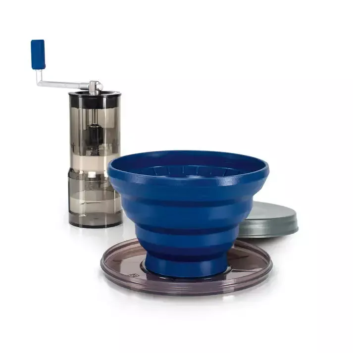 GSI Outdoors Gourmet Pourover Java Set – Portable Collapsible Coffee Brewer with Integrated Cup