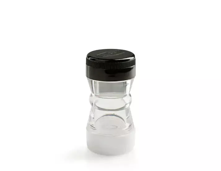 GSI Outdoors Salt + Pepper Shaker – Dual Waterproof Compartment, Ultra-Compact Camp Seasoning Container