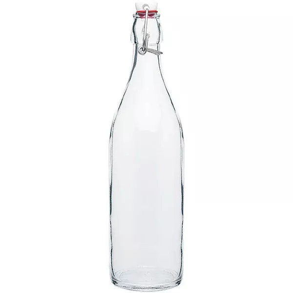 H2Go Clear Giara Glass Bottle 34oz