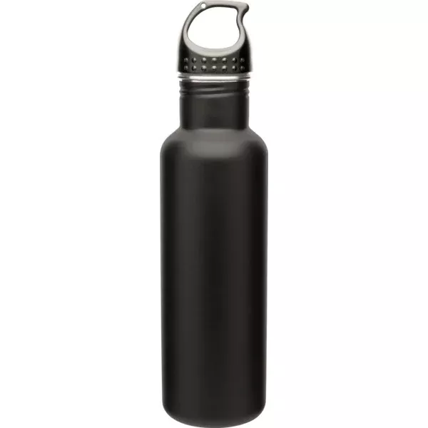 H2Go Matte Black Bolt Stainless Steel Bottle 24oz