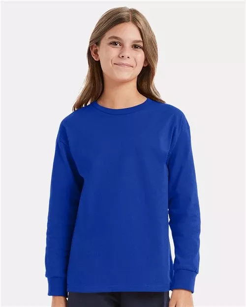 Hanes 5546 Youth Authentic Long Sleeve T-Shirt