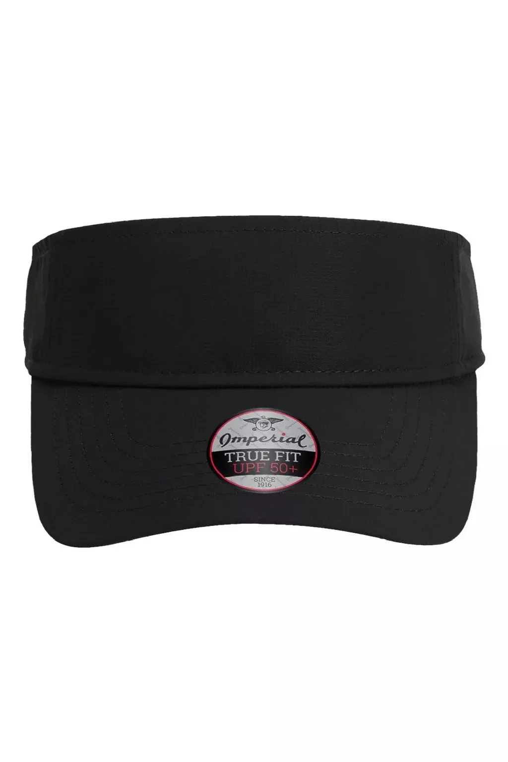 Imperial Hats Mens The Performance Phoenix Moisture Wicking Adjustable Visor - Black