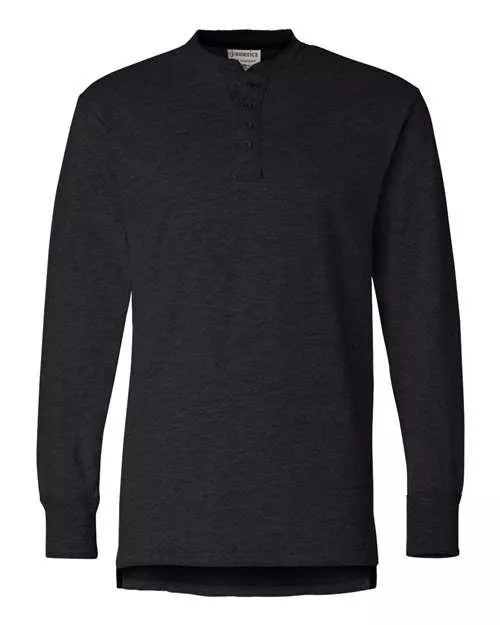J. America Vintage Brushed Jersey Henley 8244