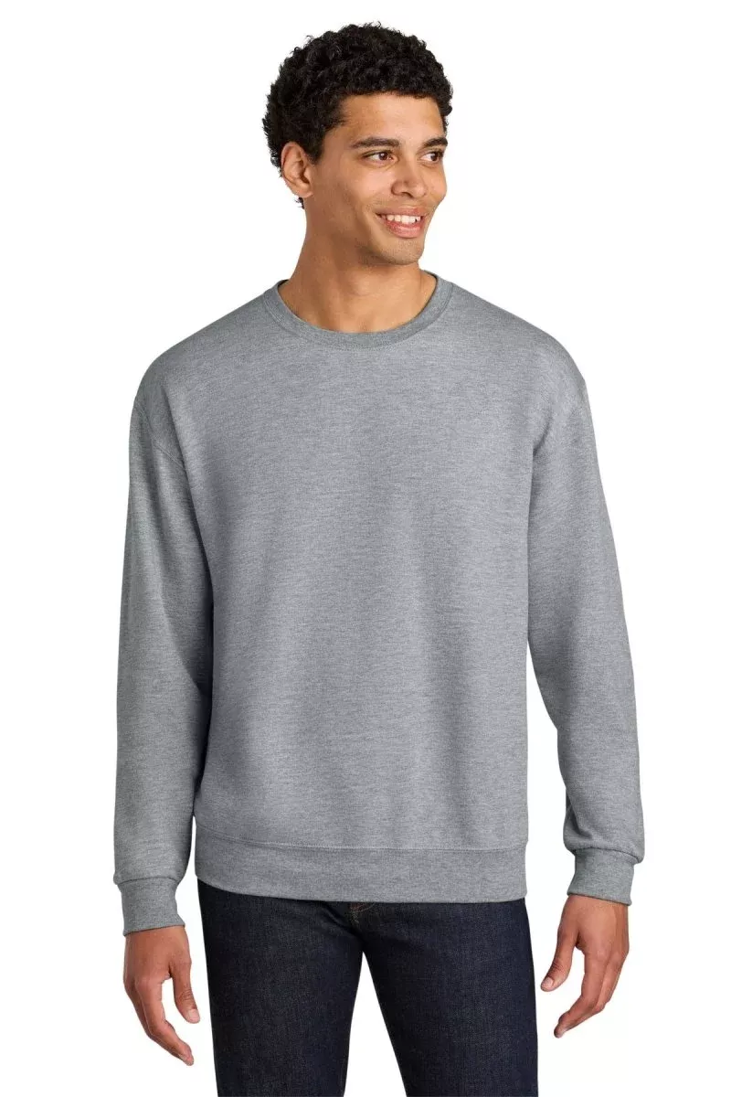 Jerzees IC48M Ultimate Unisex CVC Ring-Spun Crewneck Sweatshirt