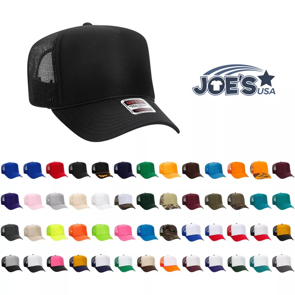 Joe's USA Premium High Profile Foam Trucker Hat
