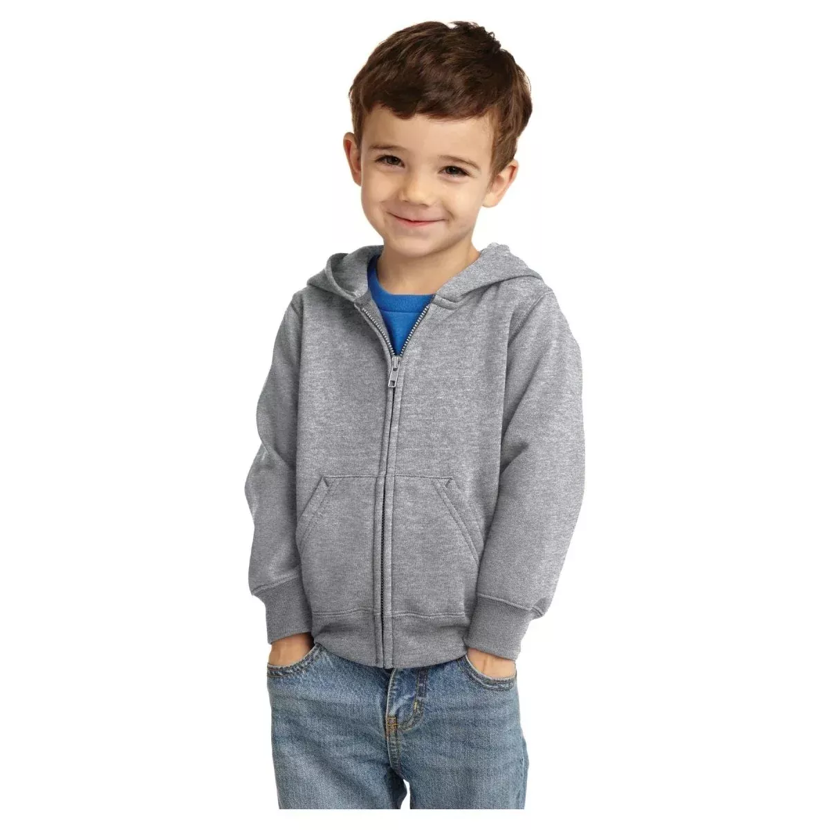 Joe's USA Toddler Core Fleece Full-Zip Hooded Sweatshirt