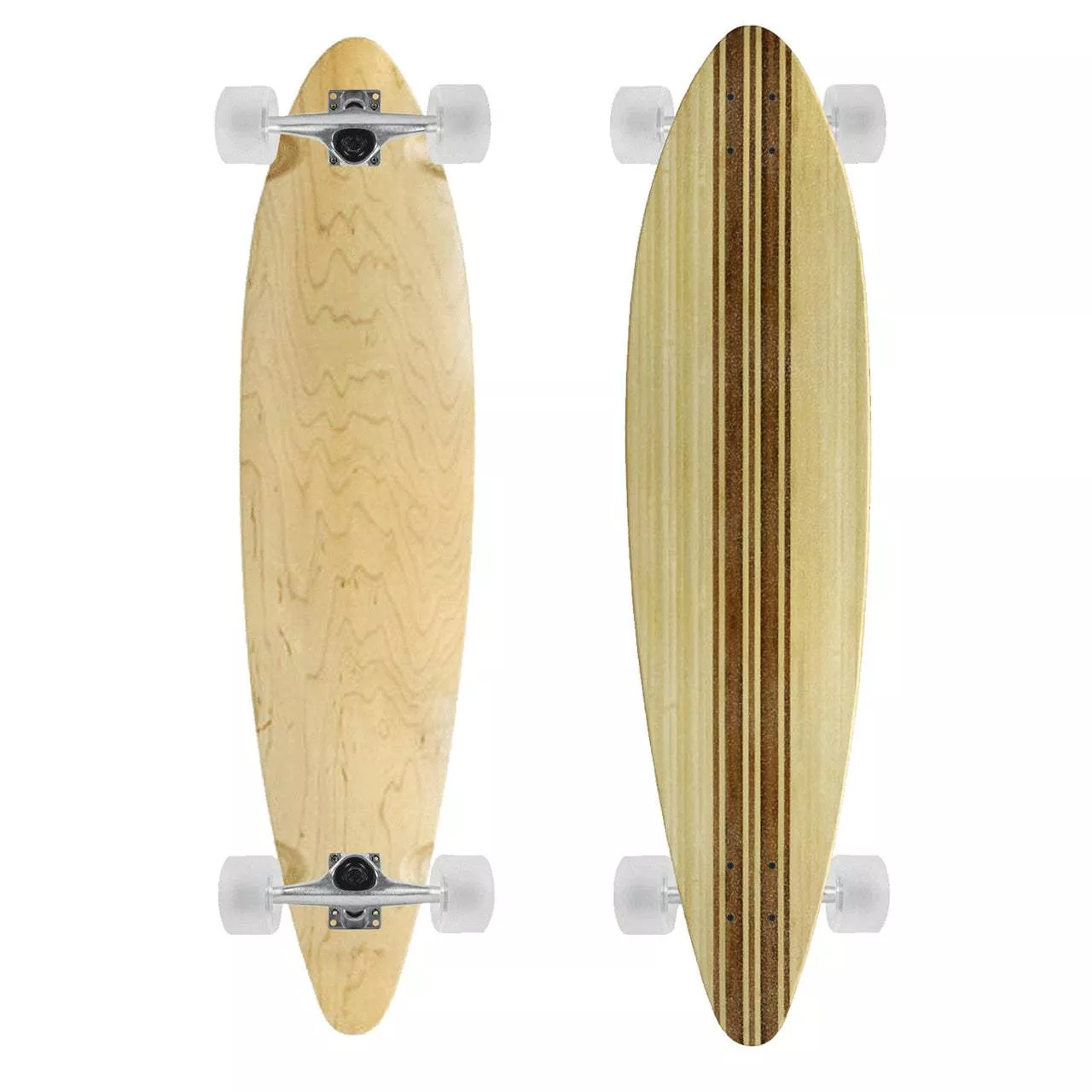 Keystone Skate Moose Pintail Bamboo Complete – High-Performance, Eco-Friendly Pintail Longboard for Cruising & Carving
