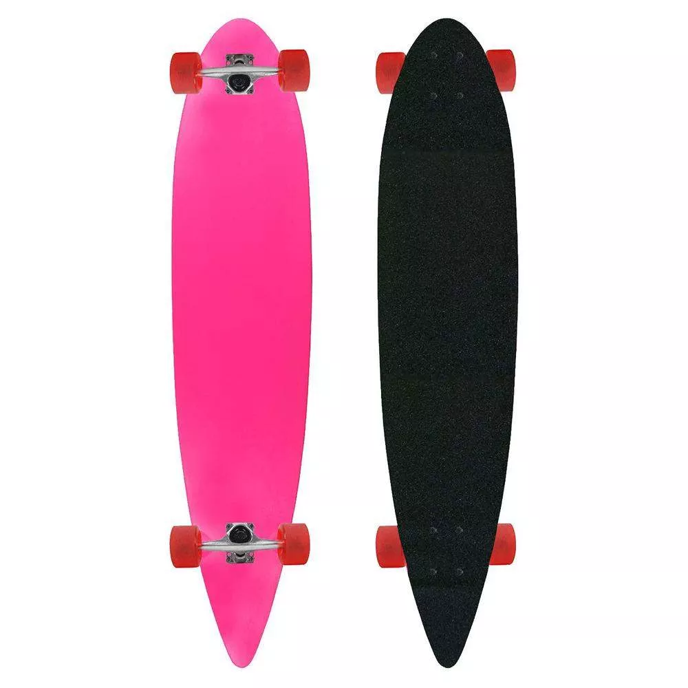 Keystone Skate Moose Pintail Neon Pink Complete – Stylish, High-Performance Pintail Longboard for Cruising & Carving