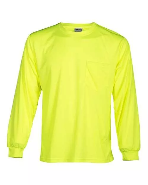 Kishigo Microfiber Polyester Long Sleeve T-Shirt 9122-9123