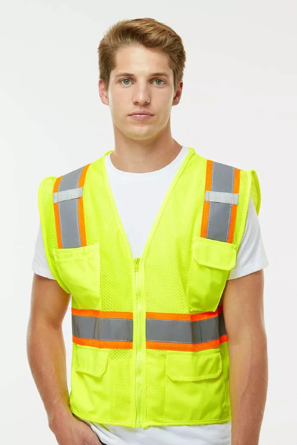 Kishigo Unisex Ultra Cool Multi Pocket Vest - Lime Green