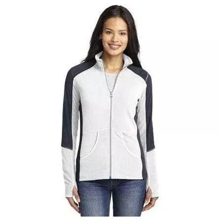 Ladies Colorblock Microfleece Jacket