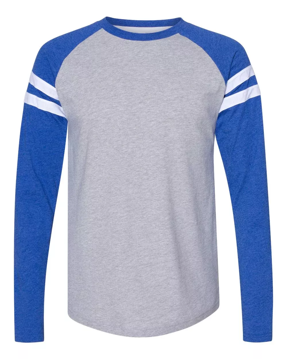 LAT Unisex Fine Jersey Mash Up Long Sleeve Tee