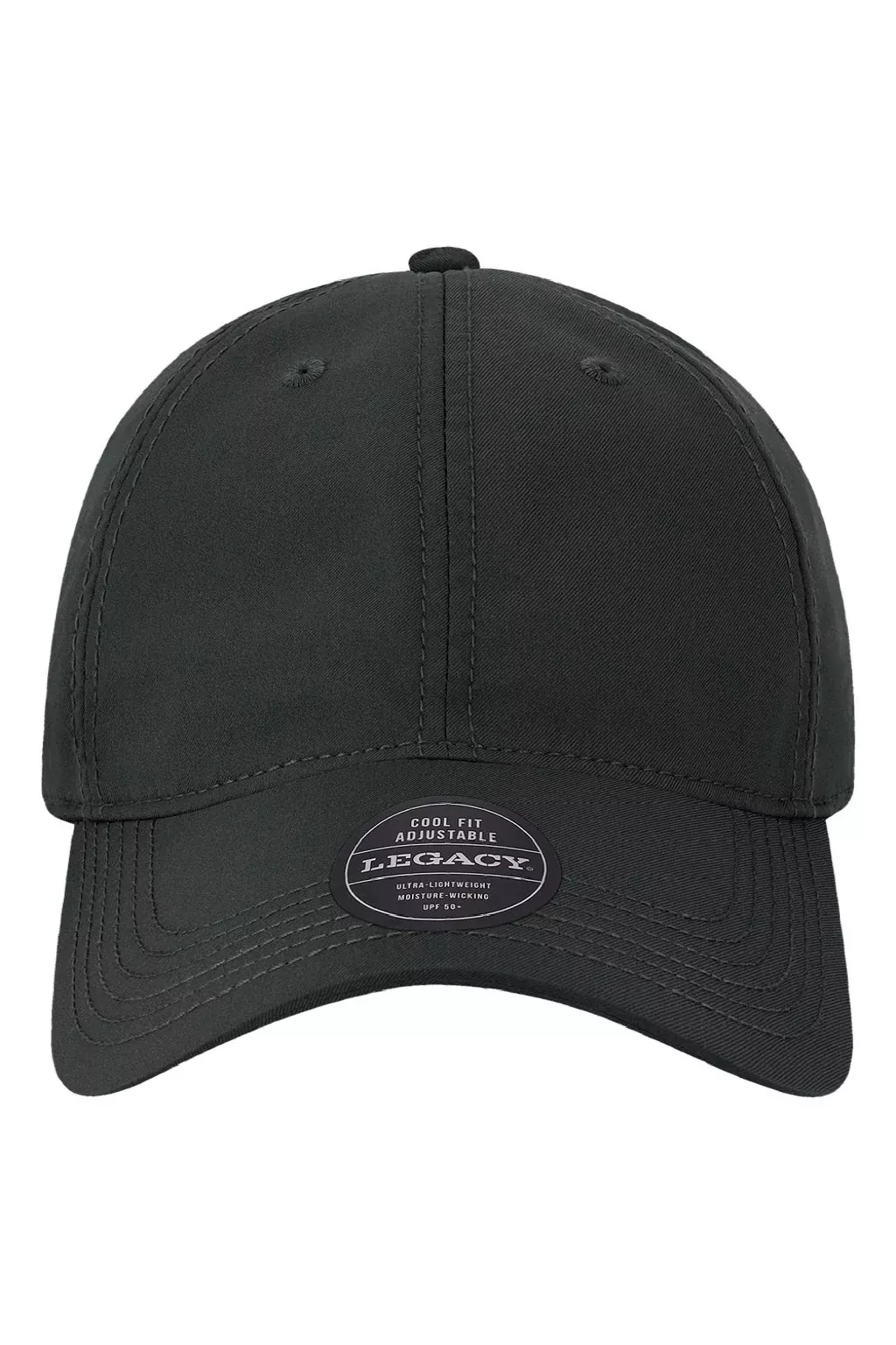 Legacy Hats Mens Cool Fit Moisture Wicking Adjustable Hat - Black