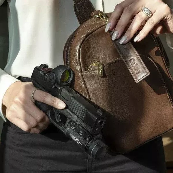 Madeline Cakes CCW Leather Concealed Carry Bag