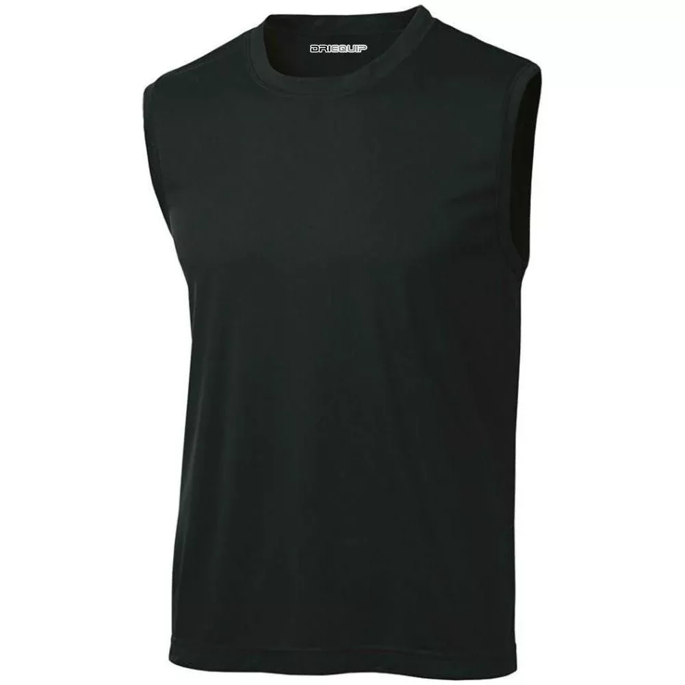 Men's Sleeveless Athletic Tee Shirt. Sizes XS-4XL