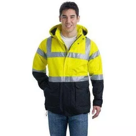Mens ANSI 107 Class 3 Safety Heavyweight Parka