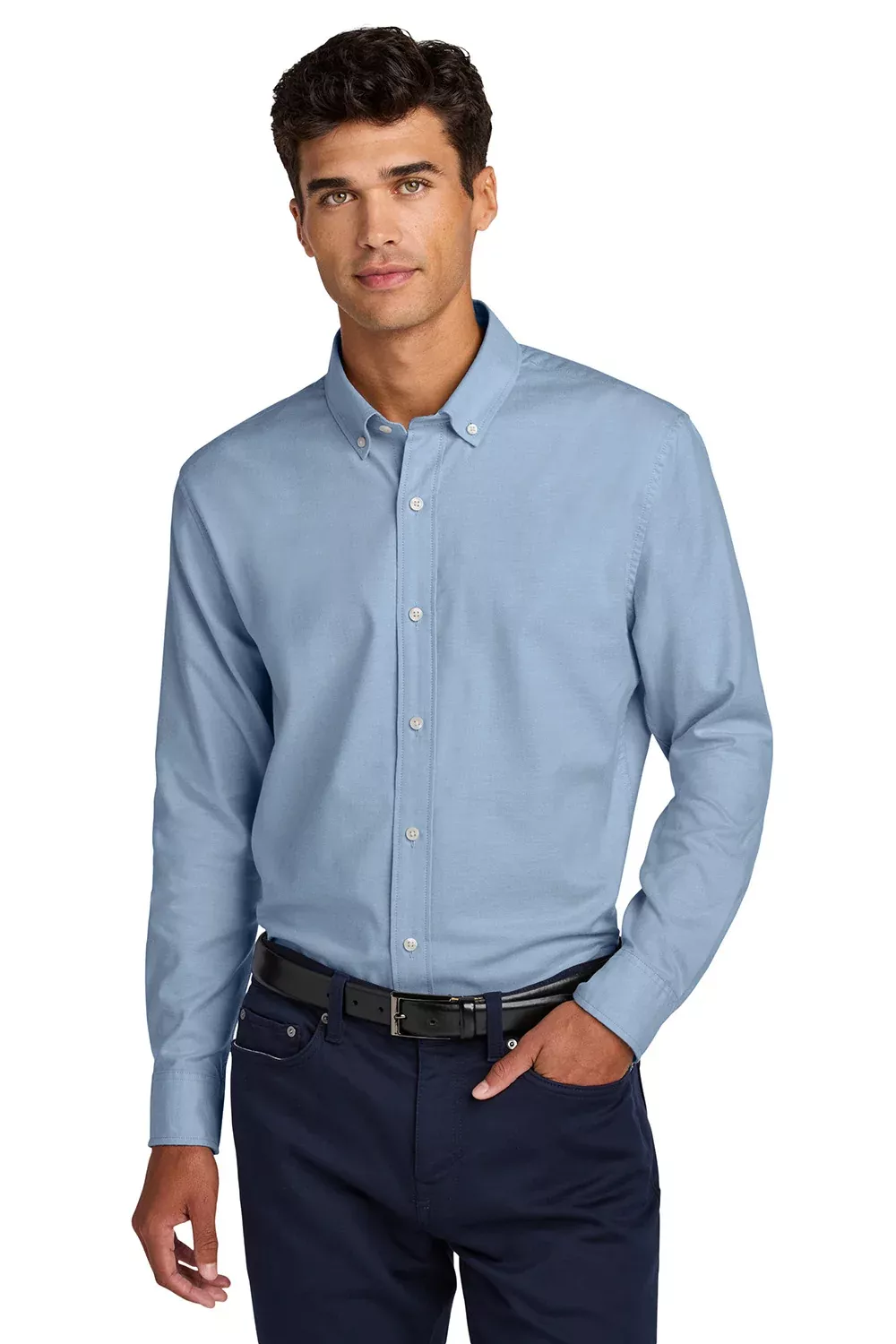 Mercer+Mettle Mens Modern Oxford Long Sleeve Button Down Shirt - Cobalt Blue