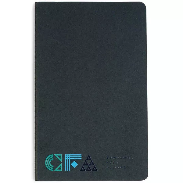 Moleskine Black Cahier Plain Large Notebook (5" x 8.25")