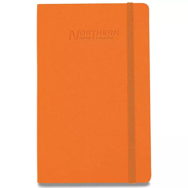 Moleskine True Orange Hard Cover Ruled Large Notebook (5" x 8.25")