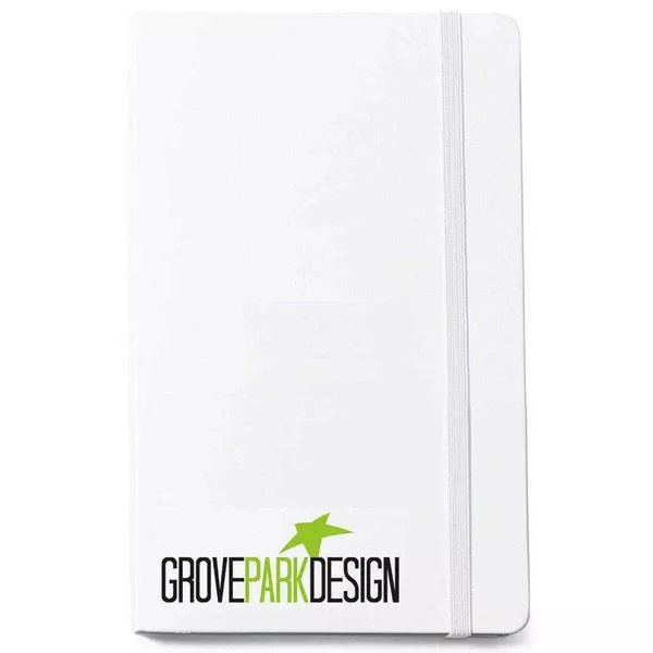 Moleskine White Hard Cover Ruled Large Notebook (5" x 8.25")