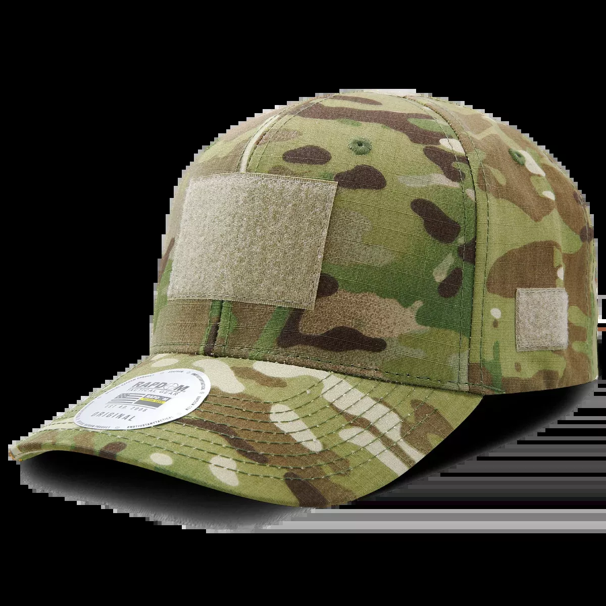 MultiCam Camo Operator Cap, Tactical Camouflage Patch Hat, Hook & Loop - Rapid Dominance T73
