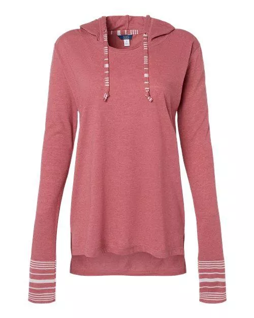 MV Sport Women's Heathered Jersey Hooded Tunic W19439