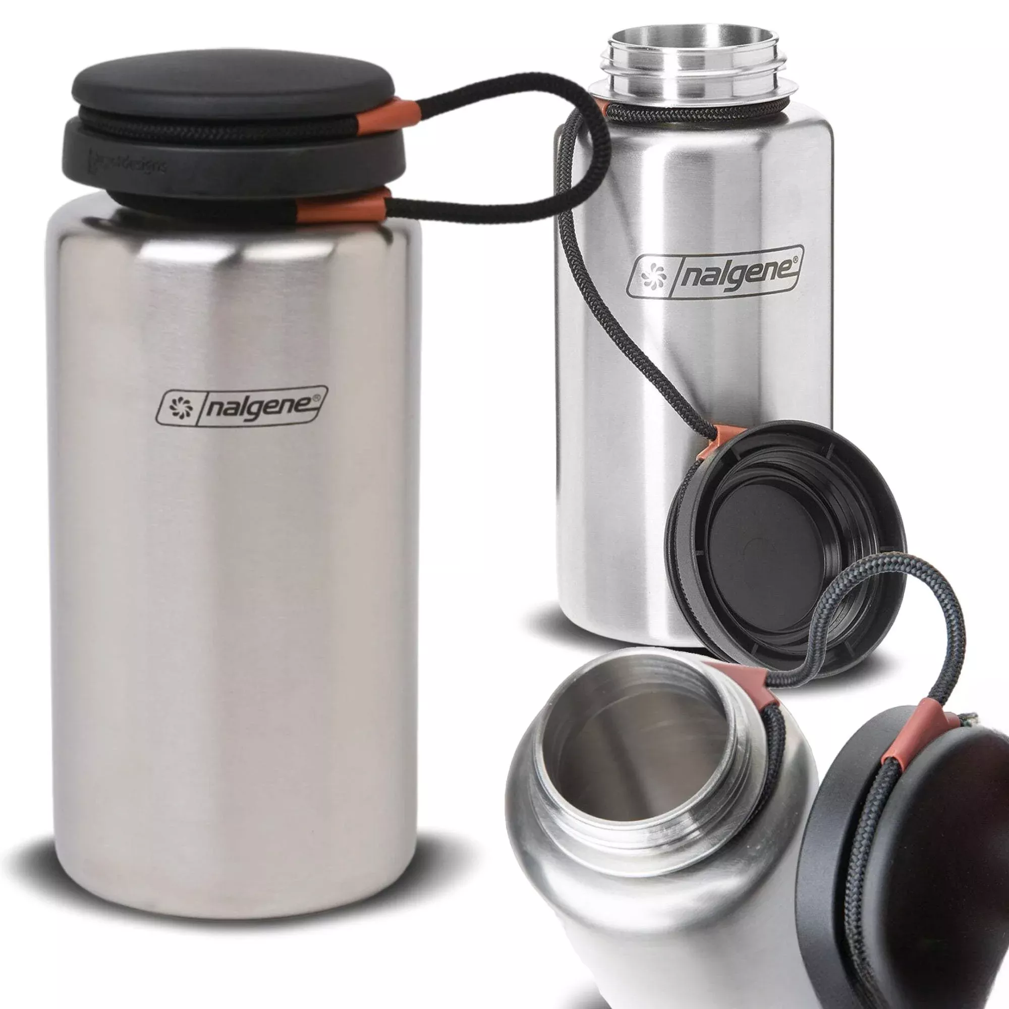 Nalgene Stainless Steel Wide Mouth Water Bottle 38 oz