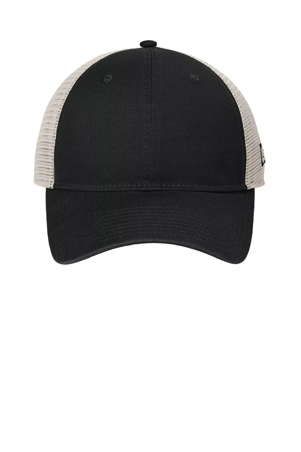New Era Hats Mens 9TWENTY Unstructured Mesh Snapback Hat - Black/Stone