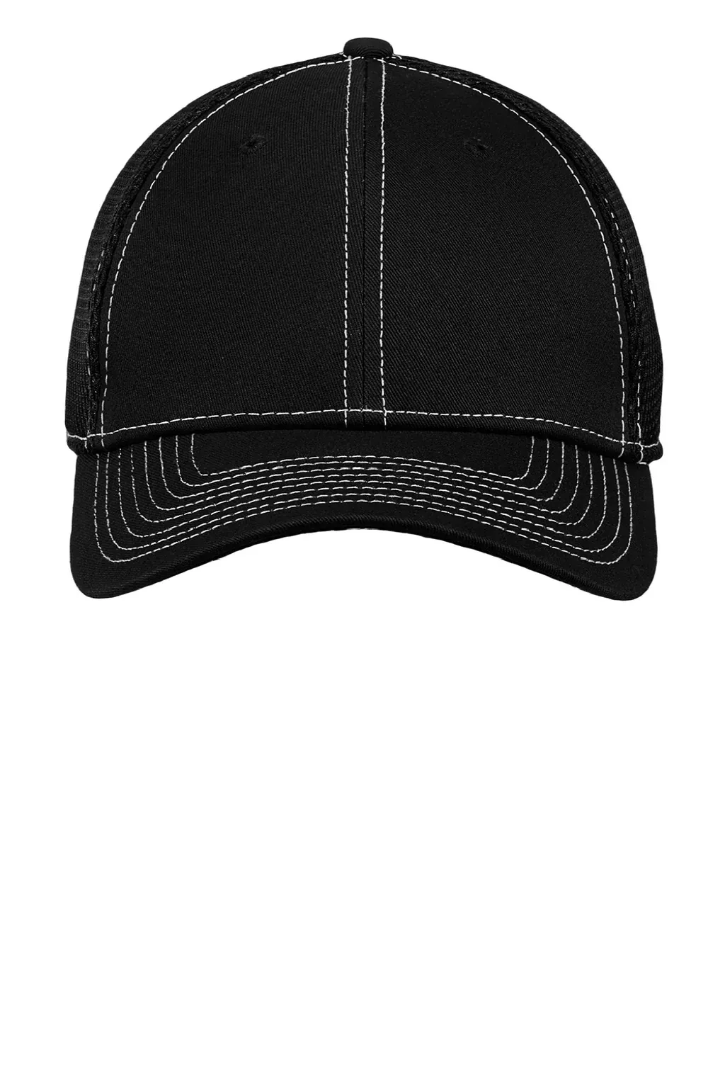 New Era Hats Mens Stretch Fit Hat - Black/White