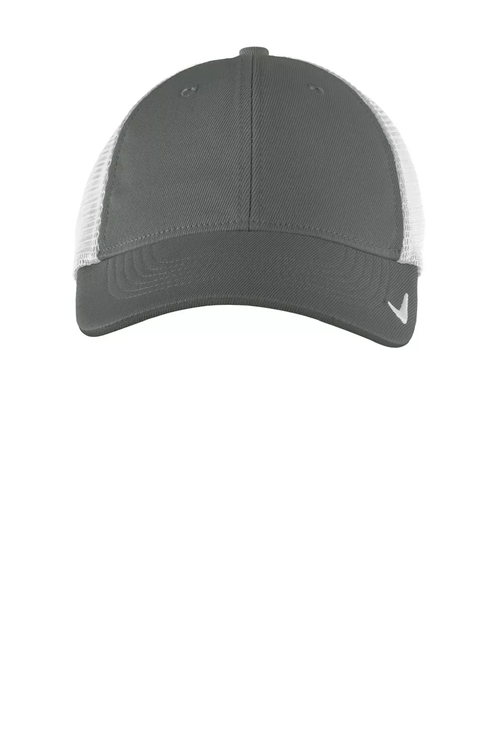 Nike Hats Mens Dri-Fit Moisture Wicking Stretch Fit Hat - Anthracite Grey/White