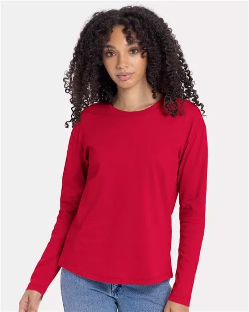 NL3911 Women's Cotton Relaxed Long Sleeve T-Shirt