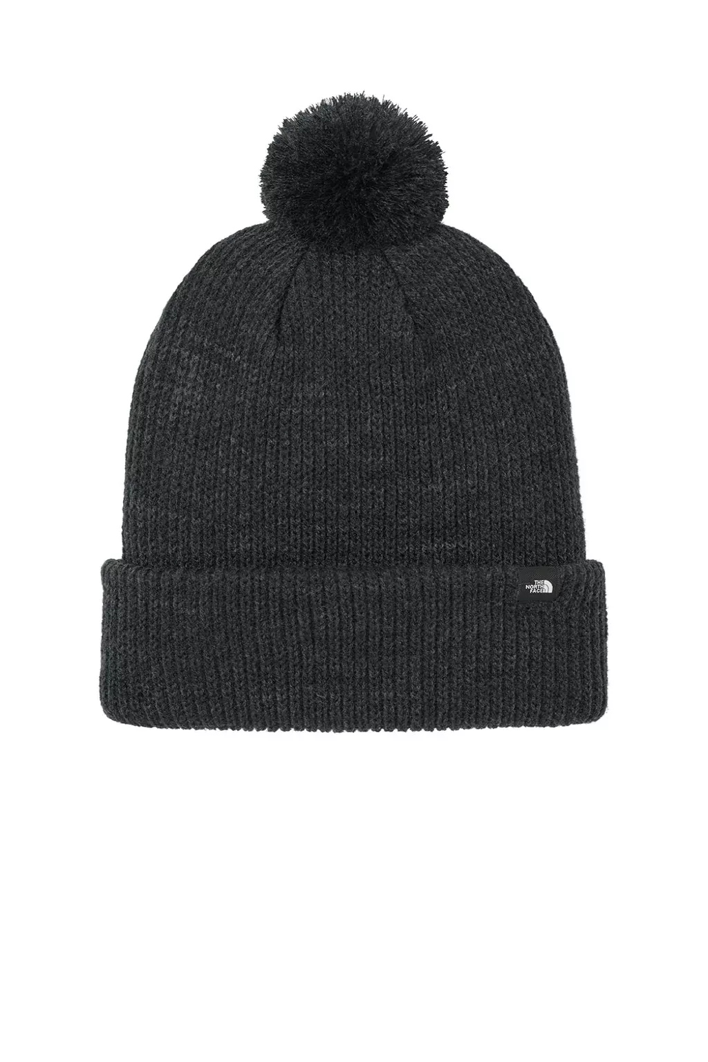 The North Face Hats Unisex Pom Beanie - Heather Black