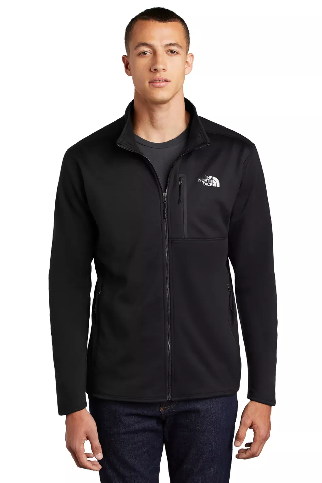The North Face Mens Skyline Full Zip Fleece Jacket - Black