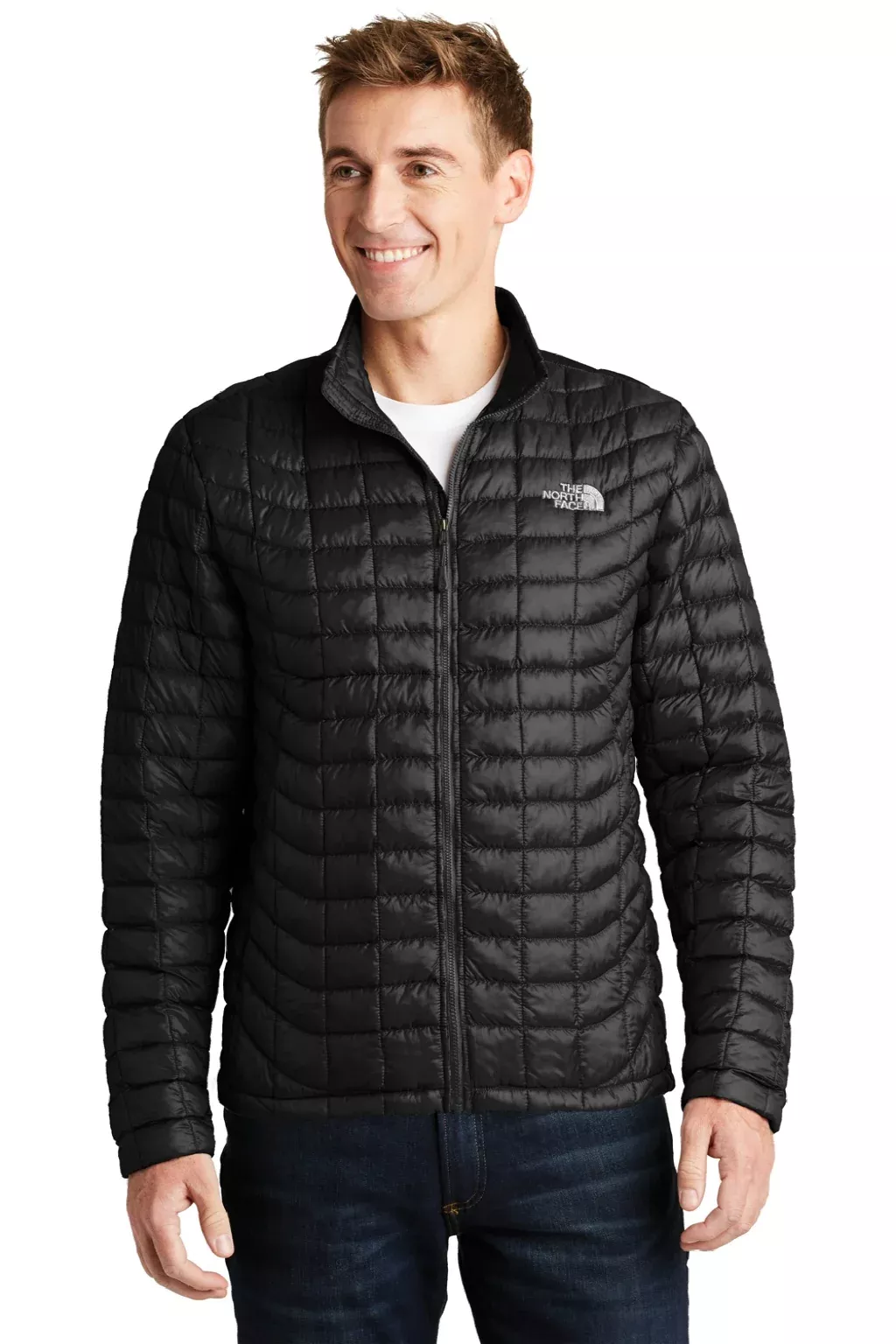 The North Face Mens ThermoBall Trekker Water Resistant Full Zip Jacket - Black