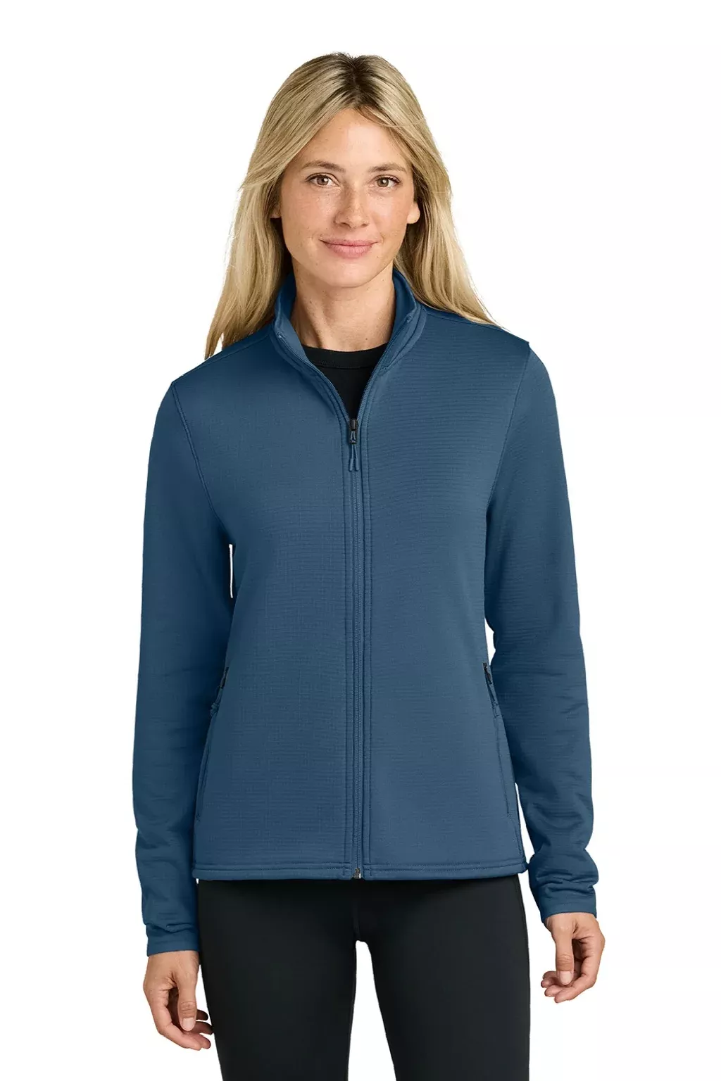 The North Face Womens Aim Full Zip Fleece Jacket - Shady Blue