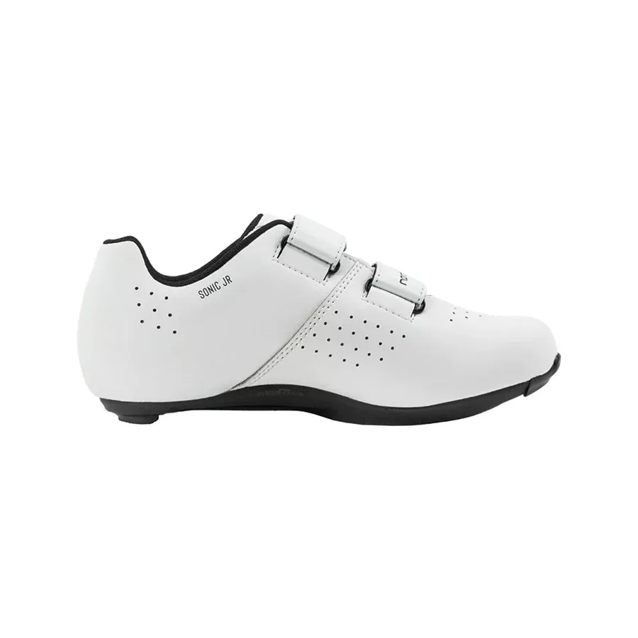 Northwave Sonic Junior Road Shoes – Synthetic Leather, Powershape Arch Support, Velcro Straps, Lightweight