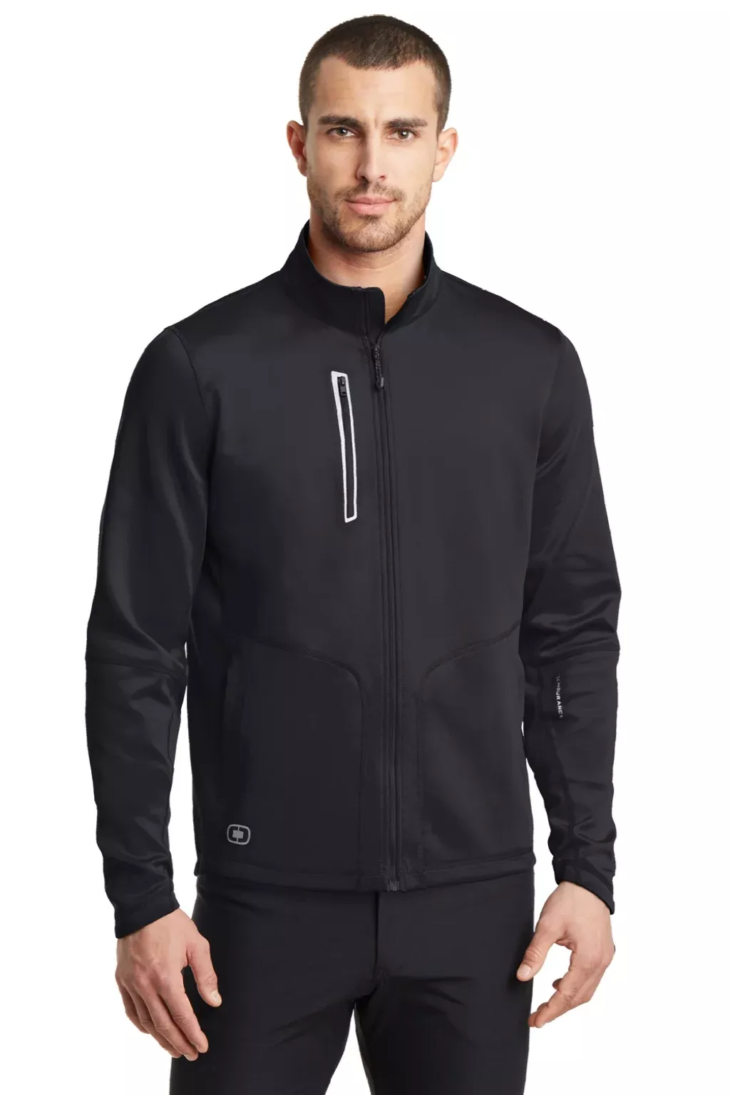 Ogio Mens Endurance Fulcrum Full Zip Jacket - Blacktop