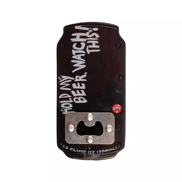 One Ball Hold My Beer Bottle Opener 6”x3”