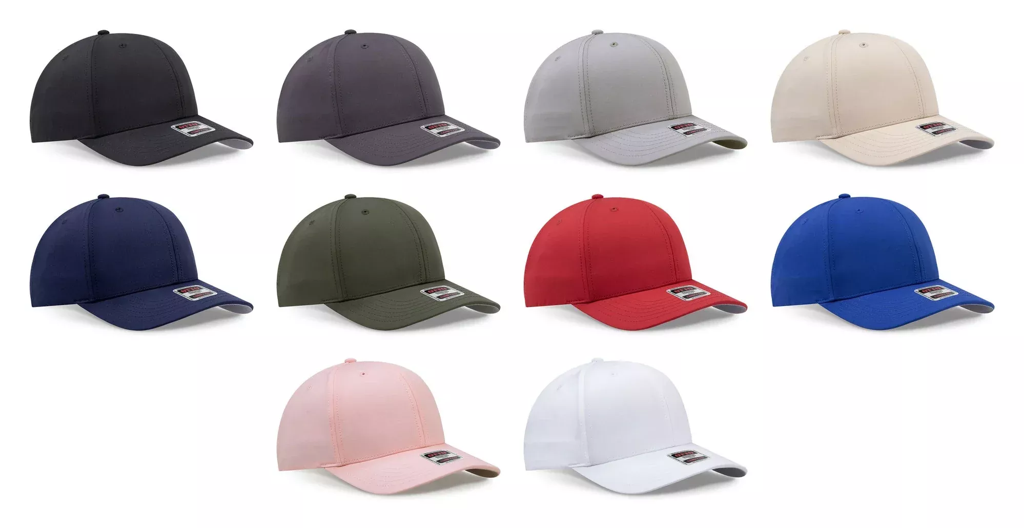 OTTO CAP 110-2 Comfy Fit 6 Panel Mid Profile Snapback Cap – Stretch Performance Baseball Hat