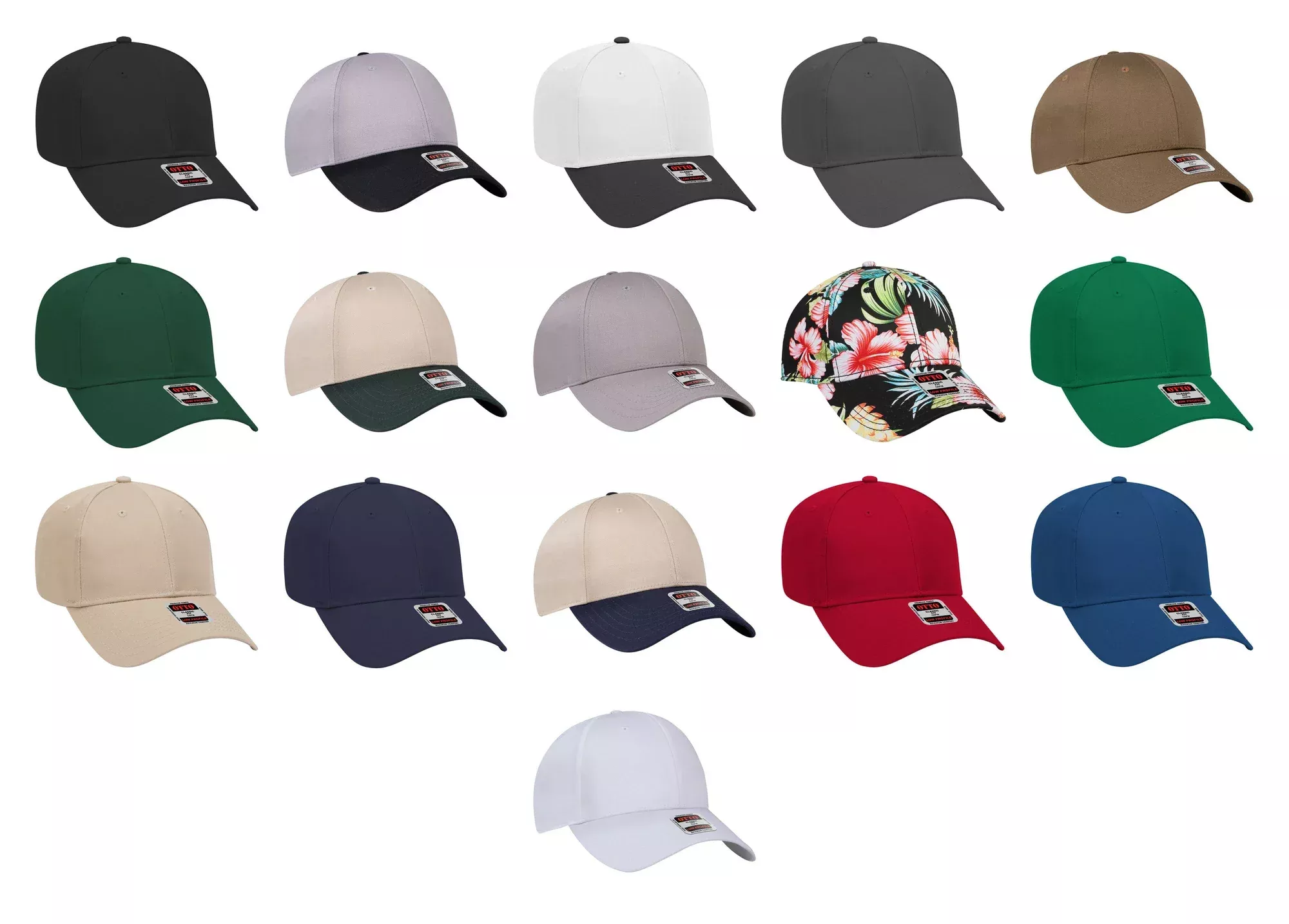 OTTO CAP 19-061 - 6 Panel Low Profile Baseball Cap