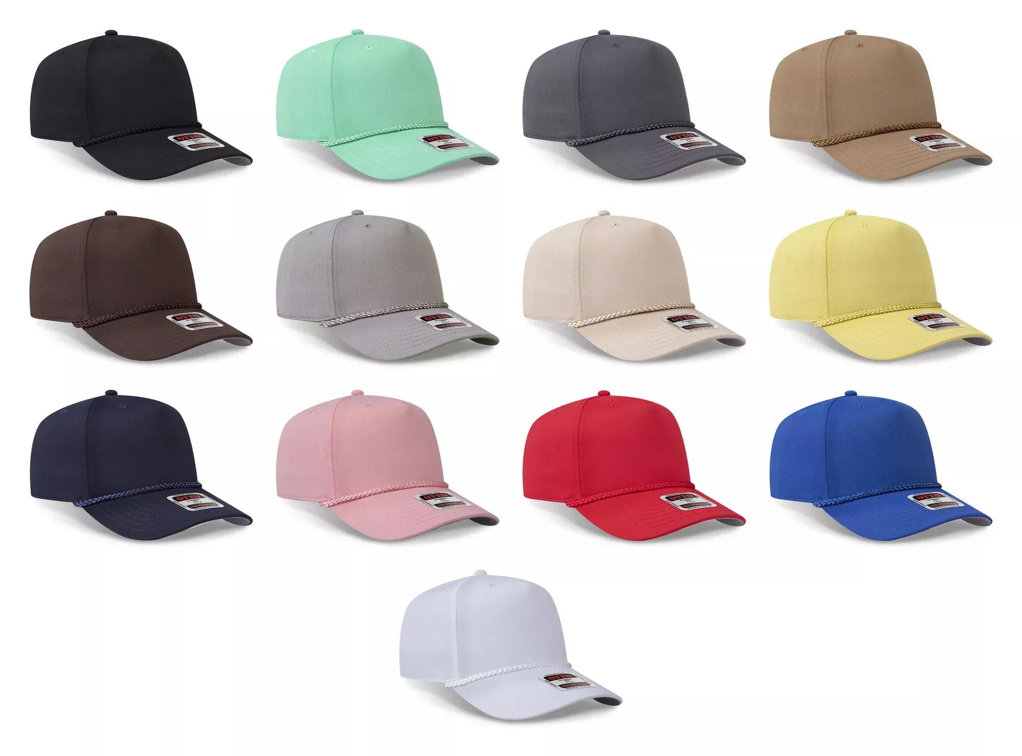 OTTO CAP 31-068 - 5 Panel Mid Profile Baseball Cap