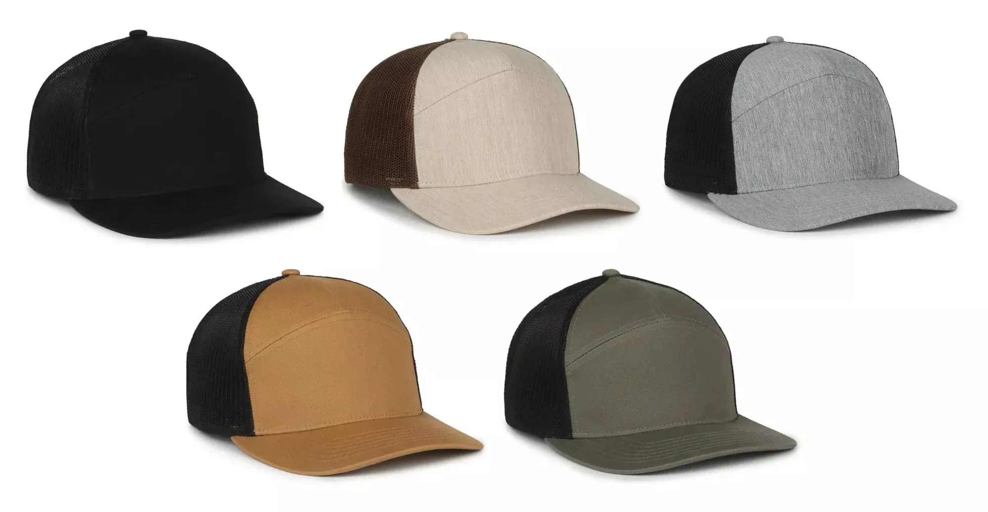 Outdoor Cap 106 Structured 7-Panel Mesh Back Hat – Chino Cotton Twill Front with Snap Closure
