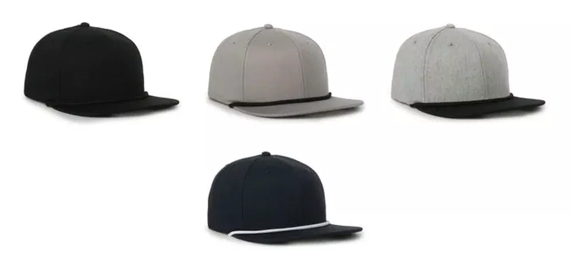Outdoor Cap AR‑300 - High‑Crown Structured Anyrope Cotton 5‑Panel Cap with Flat Visor and Interchangeable Cords