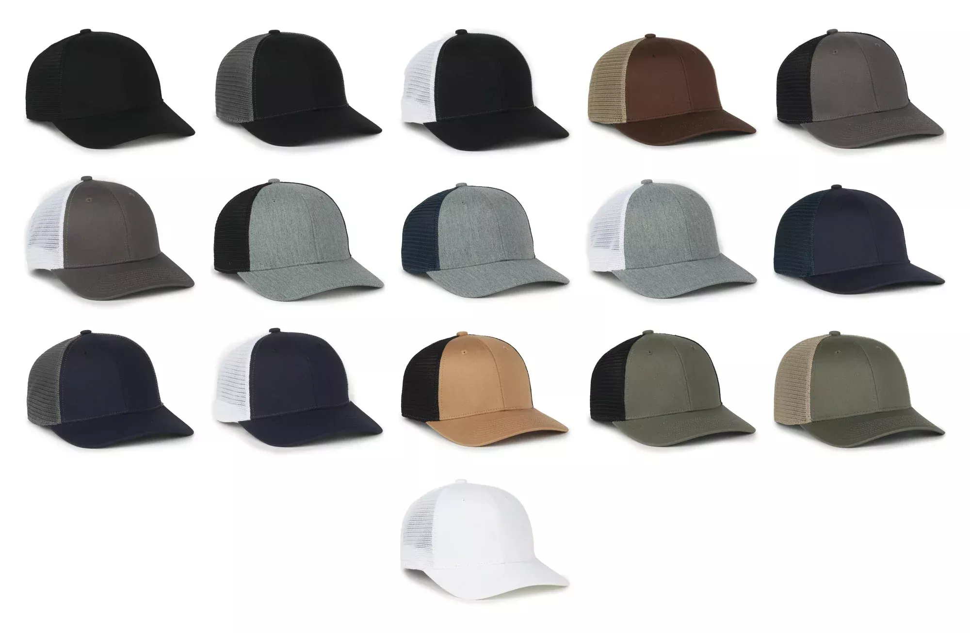 Outdoor Cap FLX672M ProFlex Stretch Mesh Cap – Structured Pro Round Crown, Premium Cotton Twill, Adjustable Sweatband